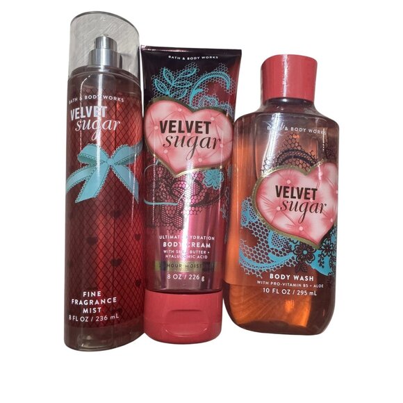 Bath & Body Works Velvet Sugar 3-Piece Set‎ New - Picture 1 of 2
